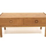 Commode basse scandinave en chêne, Suède, 1960