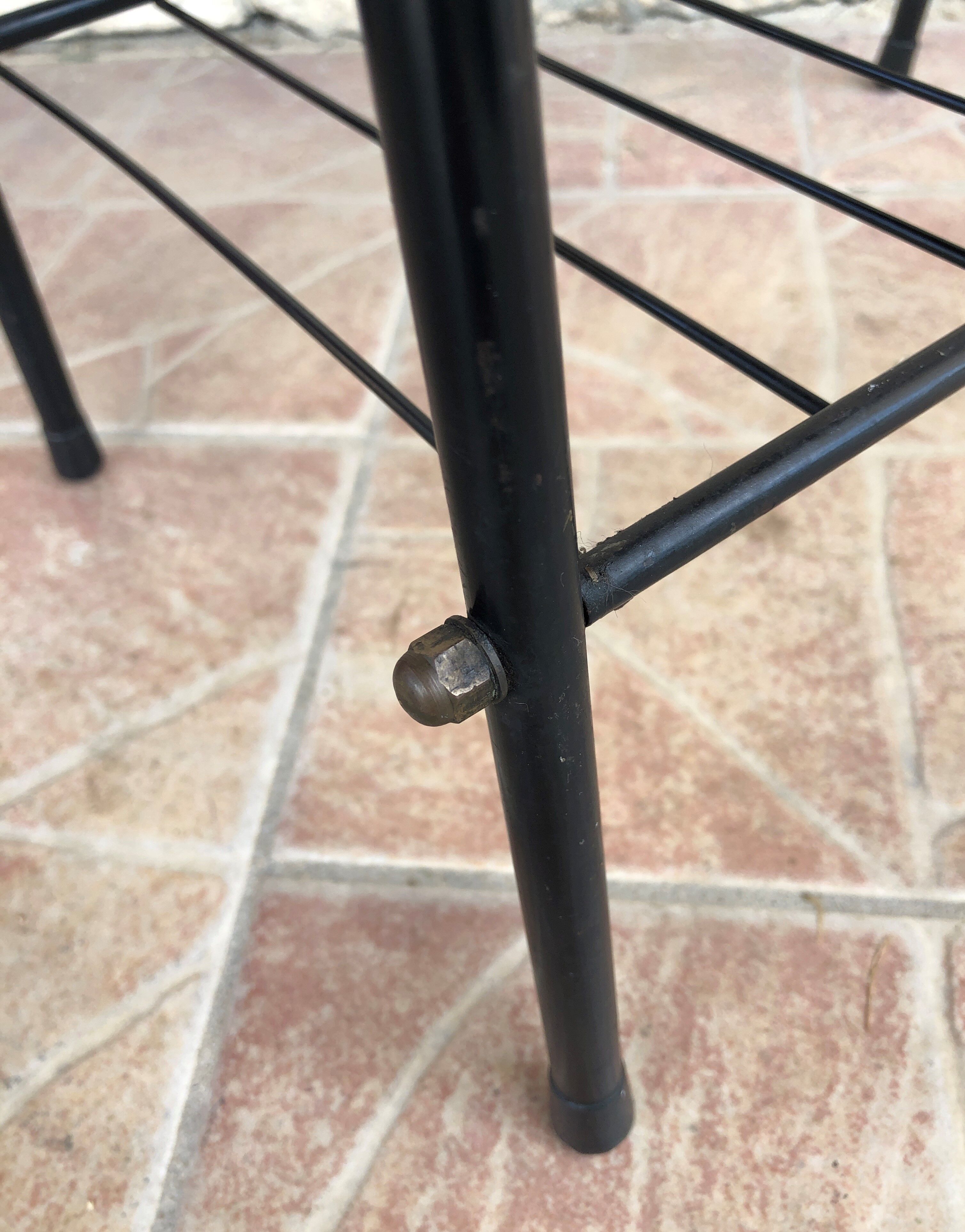 Vintage side table with magazines rack 1960