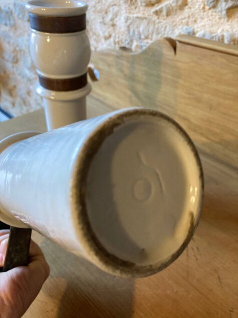Pots de chocolatière de bistrot, fin XIXe siècle