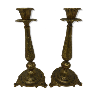 Pair of candlesticks bronze candlesticks Tamar Israel
