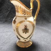 Vintage Limoges Porcelain Chocolate Set: Empire Style, Hand-Painted Bees