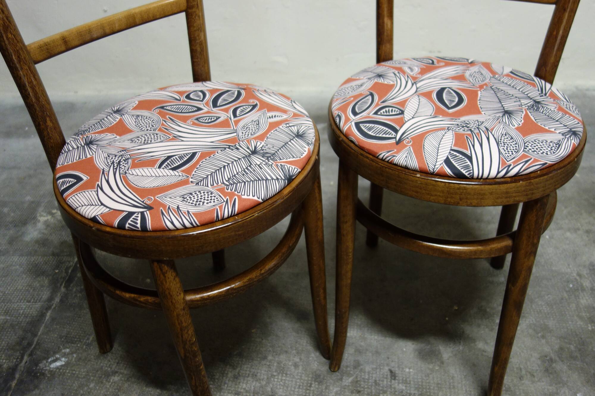 Pair of vintage Baumann bistro chairs