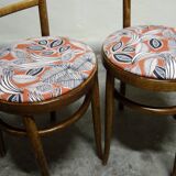 Paire de chaises bistro Baumann vintage