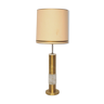 Brass and glass foot lamp, 1960