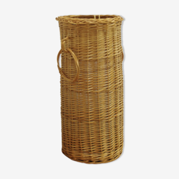 Vintage rattan basket