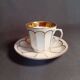 Set of 5 cups and saucers Paris Porcelain - Louis Philippe