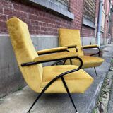 Pair of armchairs 50 60s