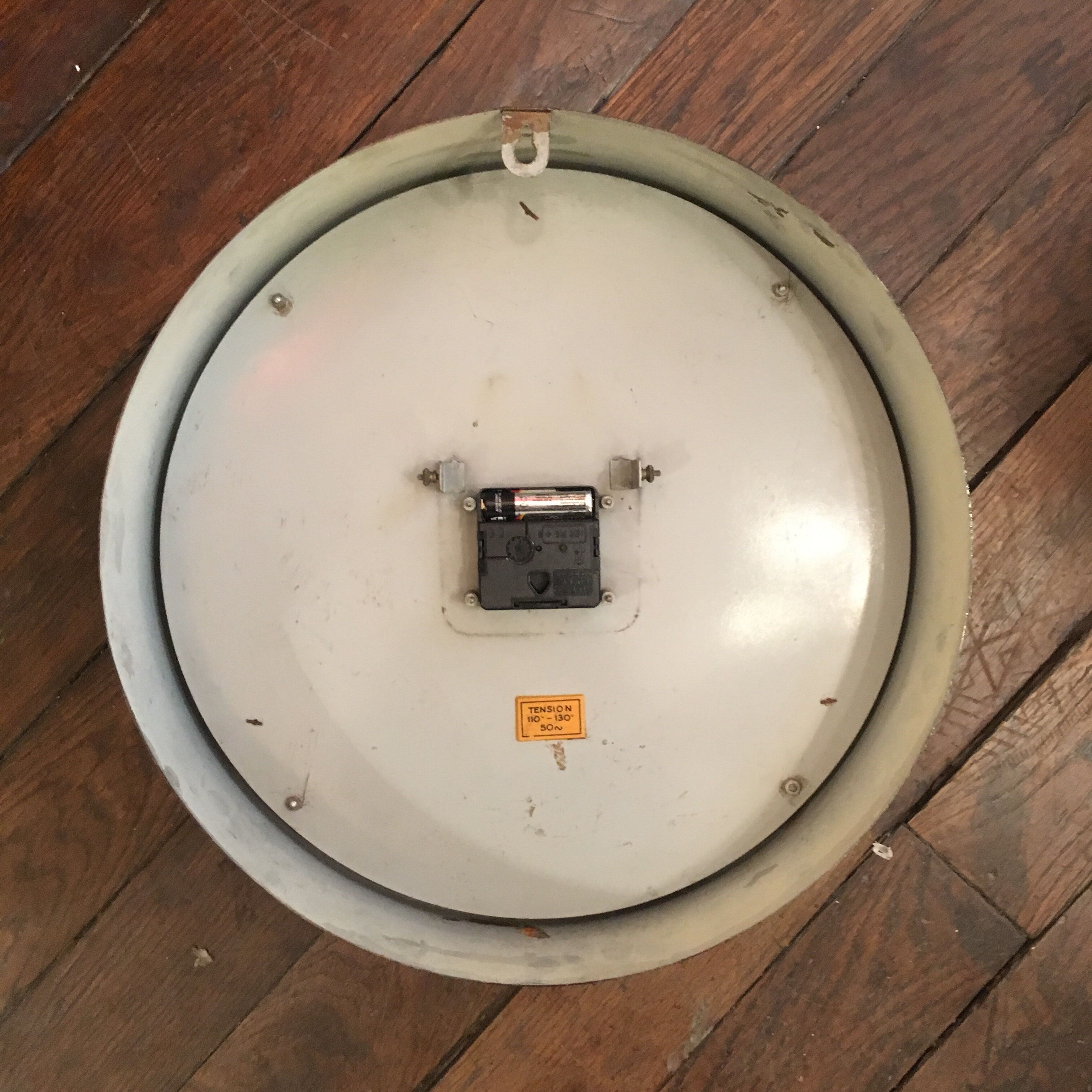 Clock clock lepaute industrial 36 cm runs factory station sncf workshop