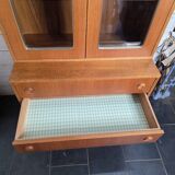 vintage 1960s bookcase/dresser with built-in chest of drawers