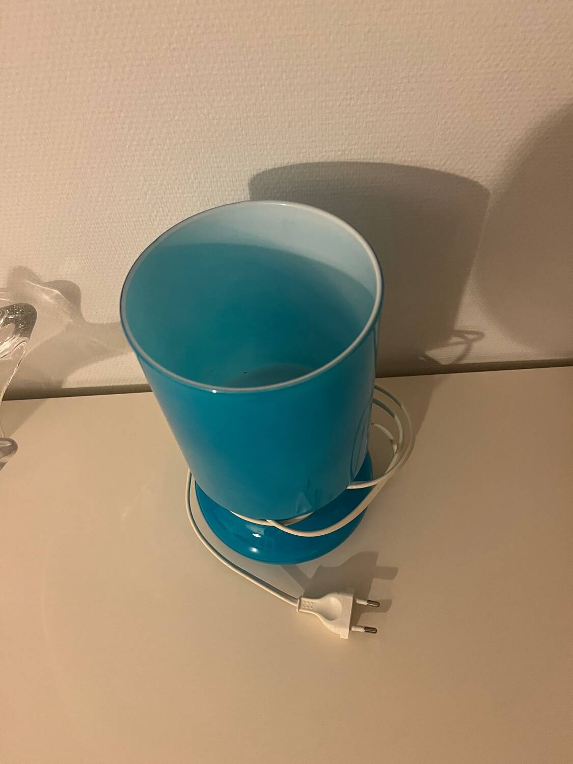 Lampe lykta IKEA bleu vintage