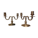 Pair of brass candlesticks