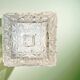 Glass flush mount light for ceiling or wall