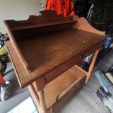 Vintage wooden desk with drawer