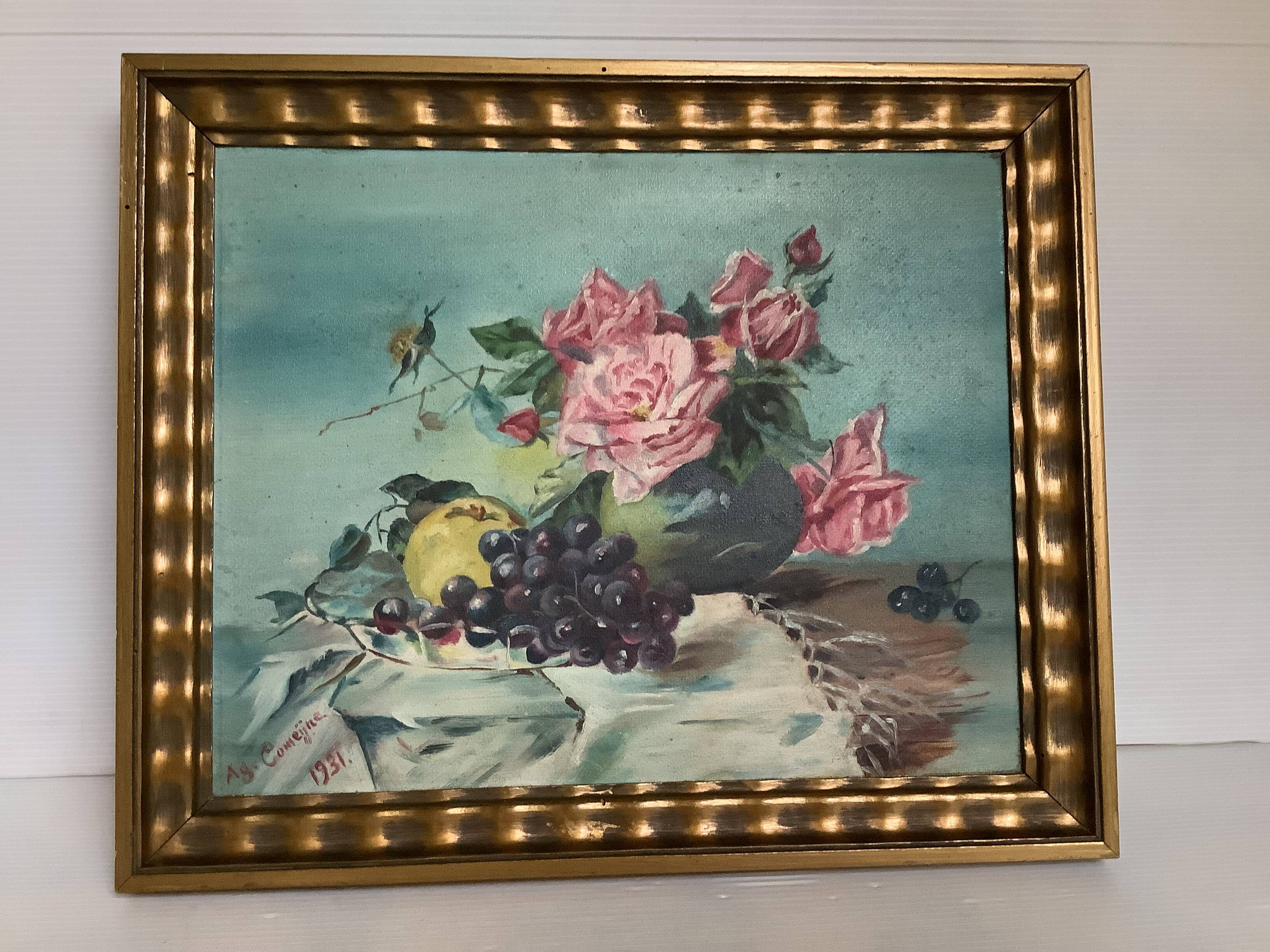 Still life oil painting