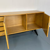 mid-century modern birch sideboard, 1950s