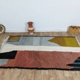 Handmade wool Berber rug 250 X 140 CM