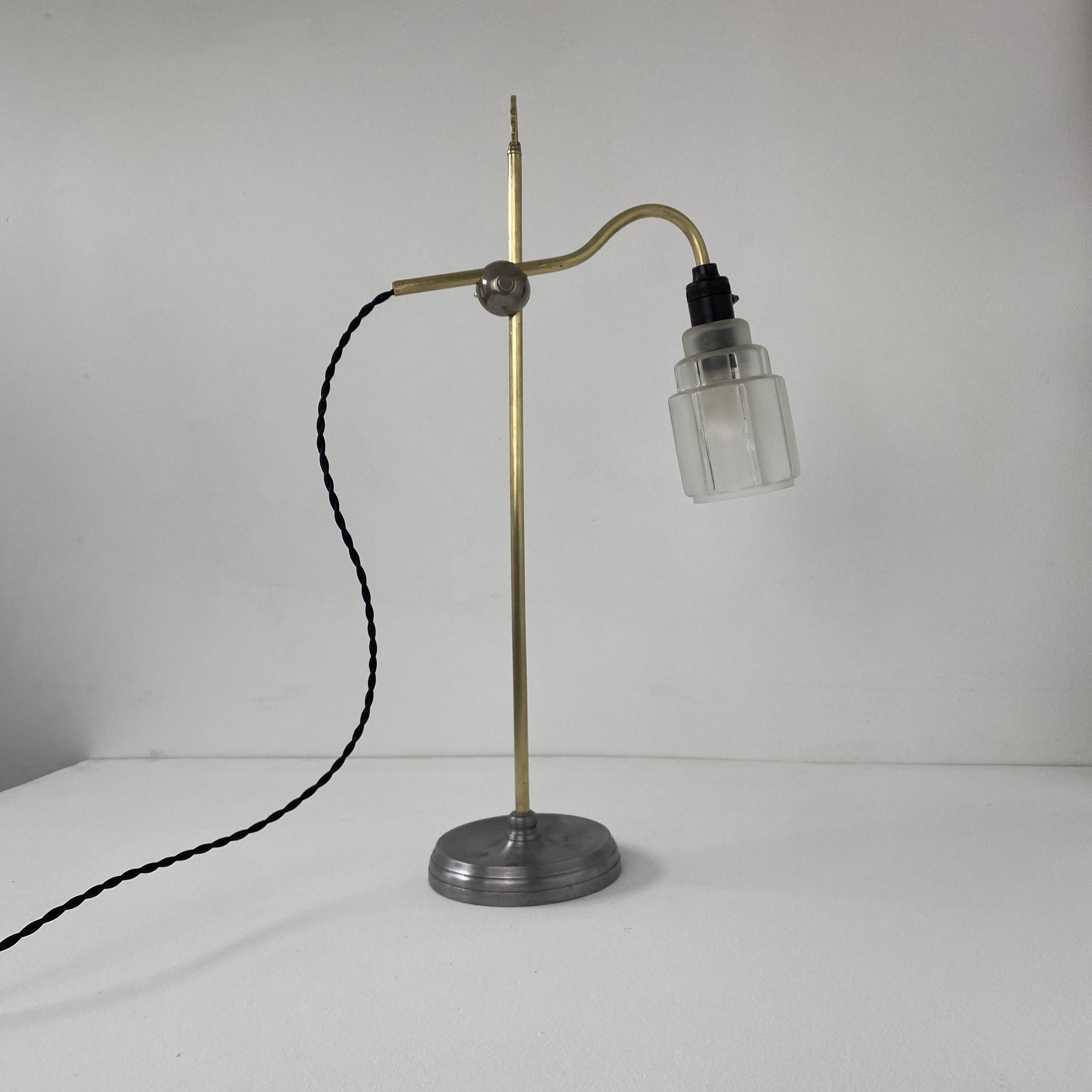 Ancienne lampe de bureau vintage « le succes paris »