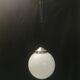 Art Deco Suspension - White Opaline Globe - Porcelain Pavilion -CIRCA 1940
