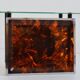 Plateau Christian Dior in plexiglass imitation tortoiseshell and chrome.