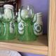 Set of 6 Alsatian crystal stem glasses in ouraline – Röme style