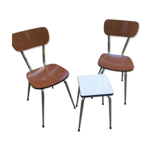 lot de 2 chaises et 1