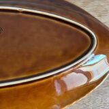 Plat poisson barbotine Sarreguemines 1970