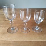 Set of 3 antique glasses