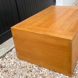 Coffre en pin de Roland Haeusler pour Regain, années 70