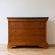 Vintage cherry wood chest of drawers with 3 drawers.