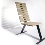 Mid-century design rib chair, 1980s