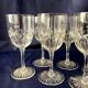 Set of 7 crystal liquor glasses