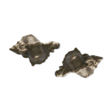 Pair of solid bronze shells