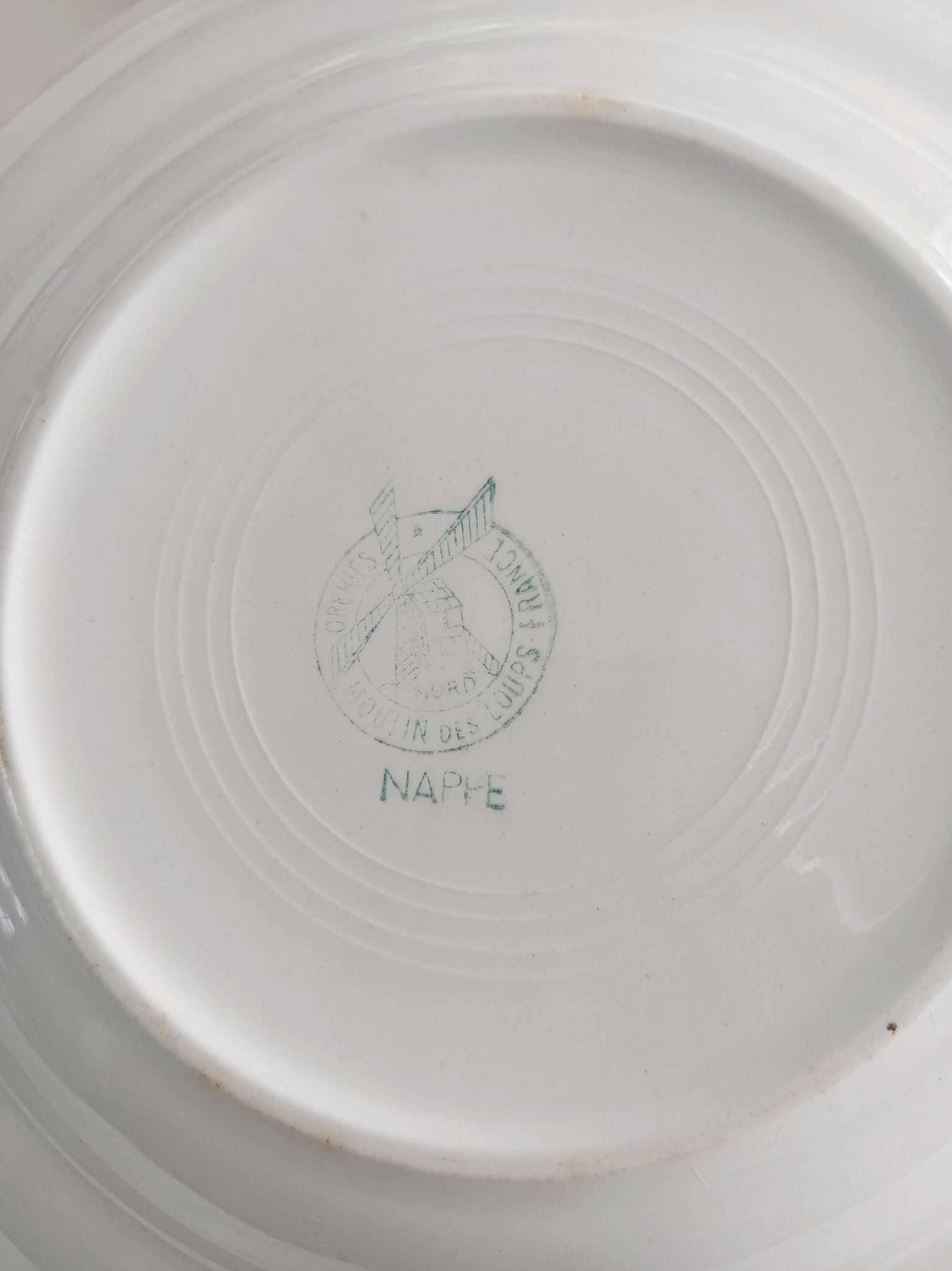 Set of 6 deep plates Moulin des Loups, Tablecloth