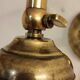 Bronze and glass wall lamp. Spain, 1940s.