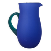 Vintage pitcher carafe blown glass artisanal Dake Amsterdam