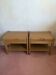 Pair of bedside tables in solid elm attributed to SIMAT, years