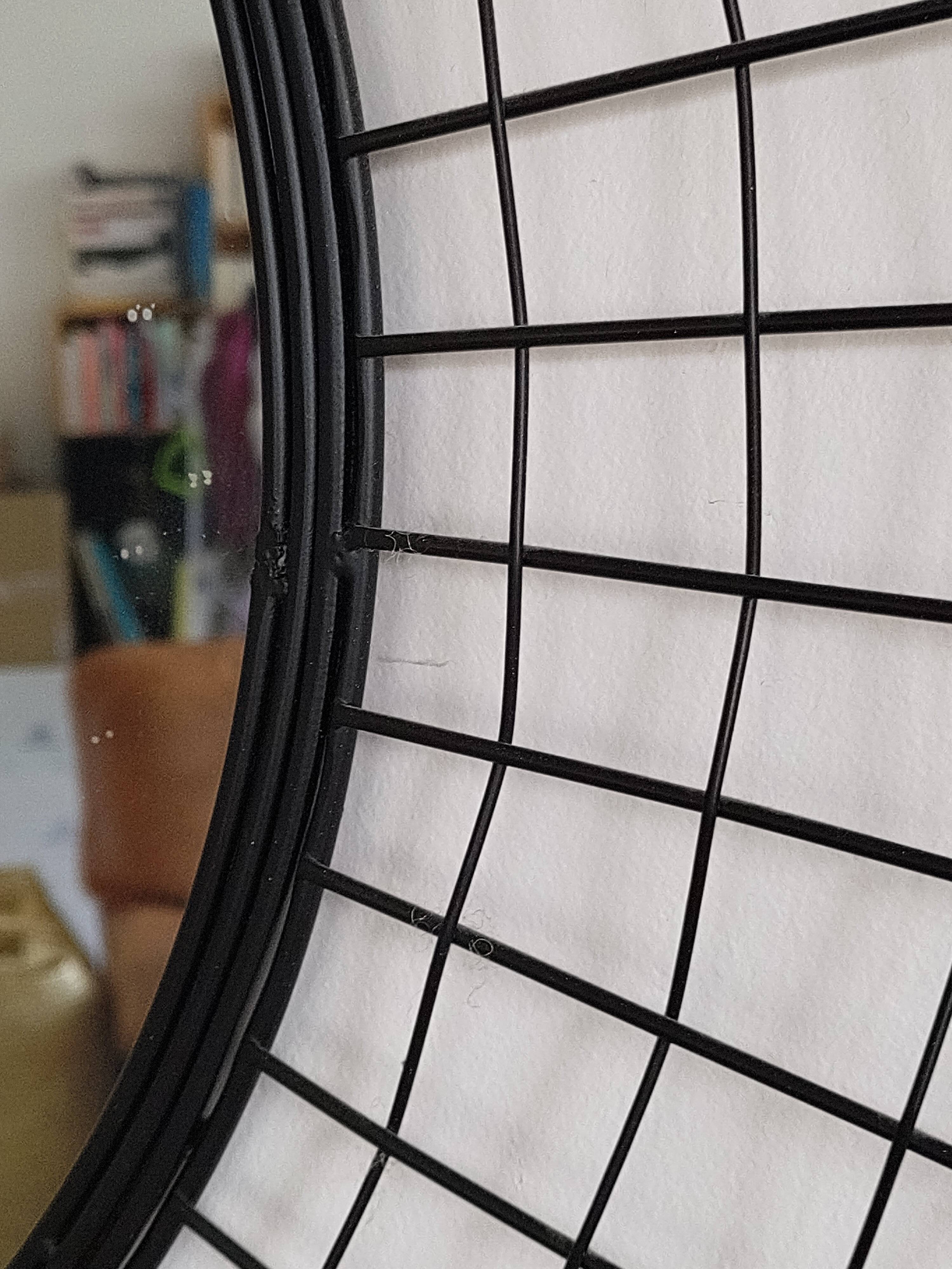 Designer wrought iron mirror - large format