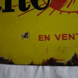 Enamel yellow plate "The small Gironde"