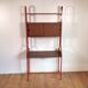 Vintage freestanding wall unit with desk
