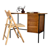Vintage modernist oak desk