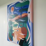 Acrylic painting on canvas - Woodland Dream