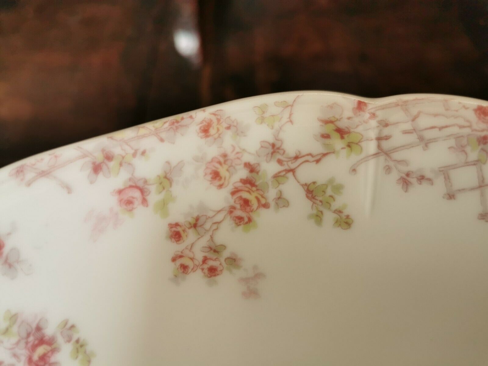 Limoges porcelain compotier present Franck Haviland decorated