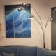 Floor lamp lily of the valley 70's
