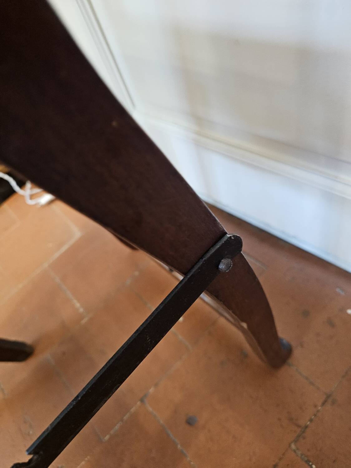 Chaise escabeau de bibliothèque