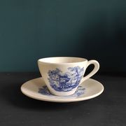 French Vintage Luneville porcelain coffee set