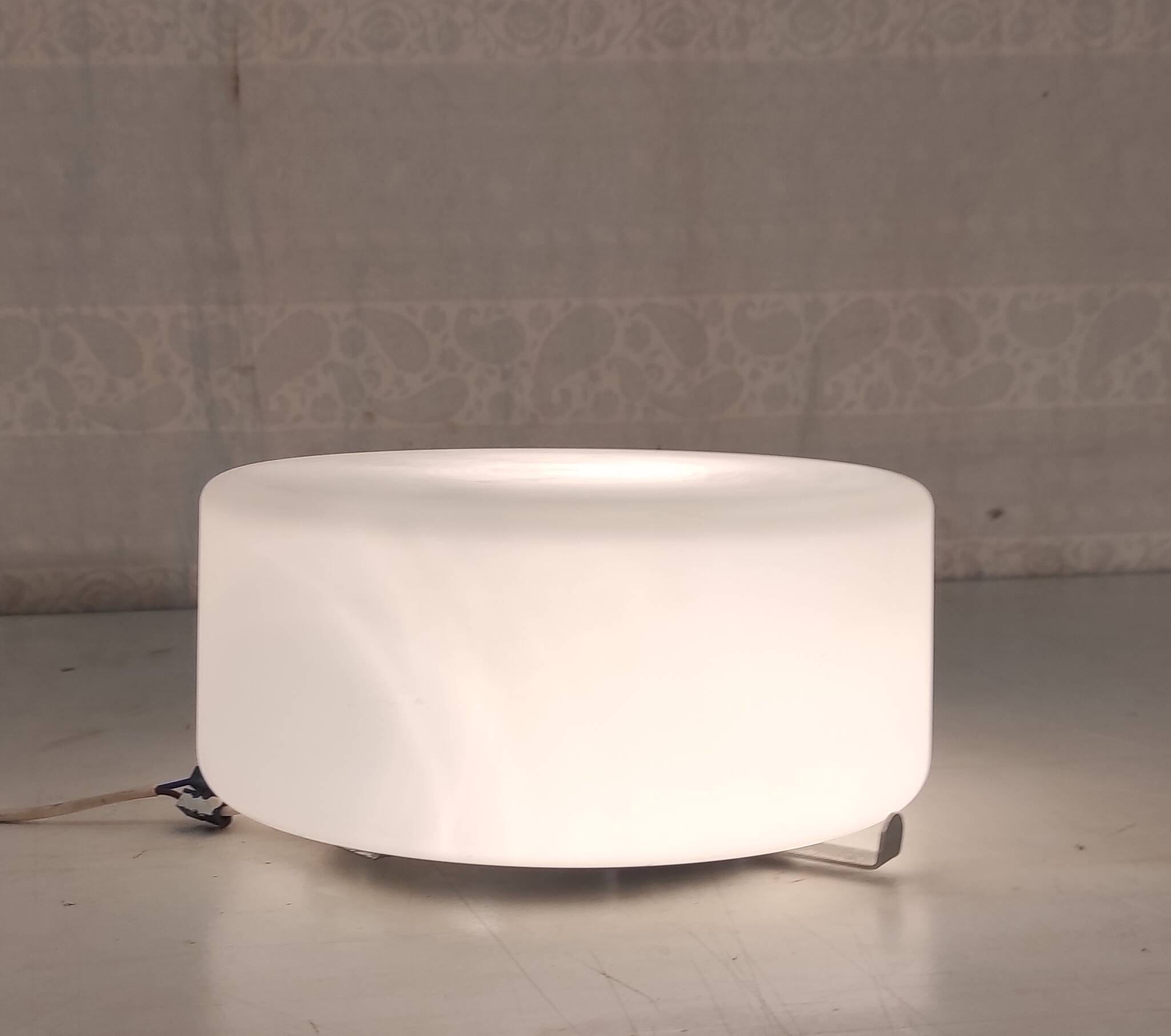 Bauhaus design ceiling light or wall lamp with opaline globe - mid 20th century.