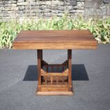 Vintage wooden dining table, wooden table, living room table, interior decor