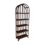 Vintage rattan bookcase
