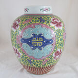 Chinese vase pink family