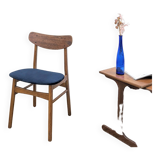 Chaise vintage bleue